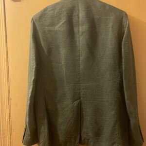Polo olive green linen blazer 40